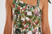 Load image into Gallery viewer, swimwear Colombia, handmade swimwear, bikini, plus size swimsuit, deluxe, swimwear unique designs, luxury swim dress, swimsuit today, fashion swimwear, swimwear for this summer, hand embroidered swimwear, summer clothes, April swimwear, beach clothes, two piece swimsuit, tankini, handmade embroidery, swimwear store, sunbathers, made in Colombia, swimsuit.