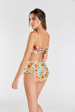 Load image into Gallery viewer, swimwear Colombia, handmade swimwear, bikini, plus size swimsuit, deluxe, swimwear unique designs, luxury swim dress, swimsuit today, fashion swimwear, swimwear for this summer, hand embroidered swimwear, summer clothes, April swimwear, beach clothes, two piece swimsuit, tankini, handmade embroidery, swimwear store, sunbathers, made in Colombia, swimsuit.
