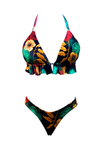 Load image into Gallery viewer, swimwear Colombia, handmade swimwear, bikini, plus size swimsuit, deluxe, swimwear unique designs, luxury swim dress, swimsuit today, fashion swimwear, swimwear for this summer, hand embroidered swimwear, summer clothes, April swimwear, beach clothes, two piece swimsuit, tankini, handmade embroidery, swimwear store, sunbathers, made in Colombia, swimsuit.
