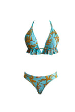 Load image into Gallery viewer, swimwear Colombia, handmade swimwear, bikini, plus size swimsuit, deluxe, swimwear unique designs, luxury swim dress, swimsuit today, fashion swimwear, swimwear for this summer, hand embroidered swimwear, summer clothes, April swimwear, beach clothes, two piece swimsuit, tankini, handmade embroidery, swimwear store, sunbathers, made in Colombia, swimsuit.
