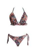 Load image into Gallery viewer, swimwear Colombia, handmade swimwear, bikini, plus size swimsuit, deluxe, swimwear unique designs, luxury swim dress, swimsuit today, fashion swimwear, swimwear for this summer, hand embroidered swimwear, summer clothes, April swimwear, beach clothes, two piece swimsuit, tankini, handmade embroidery, swimwear store, sunbathers, made in Colombia, swimsuit.
